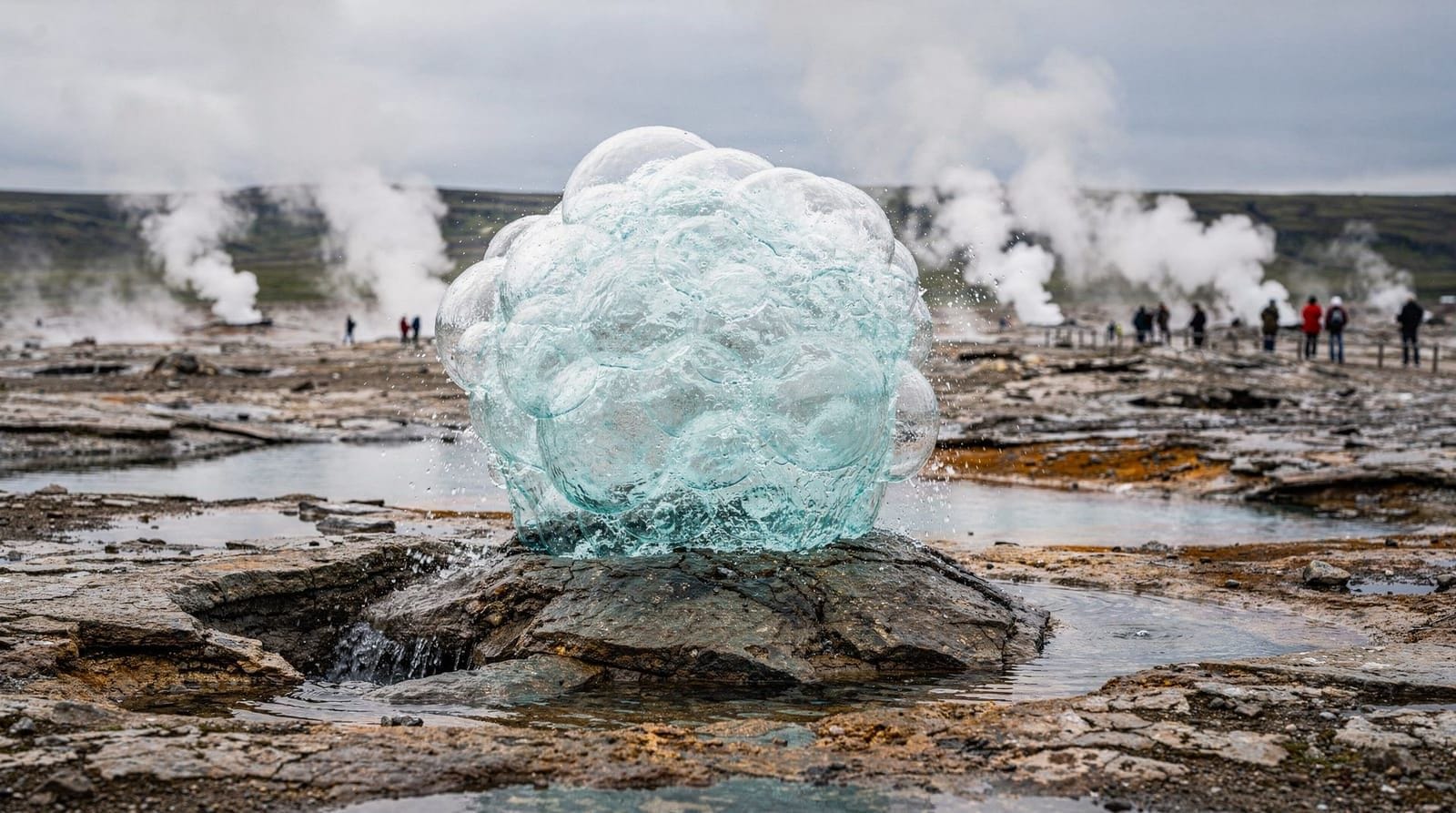Geysir and Strokkur guide — Iceland's famous hot spring area — Visit the Haukadalur geothermal area — how often Strokkur erupts, what to expect