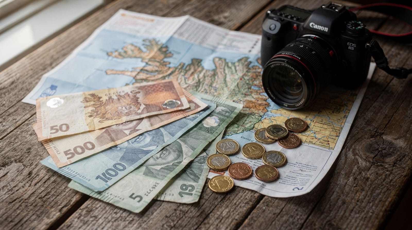 Calcolatore di budget per un viaggio in Islanda